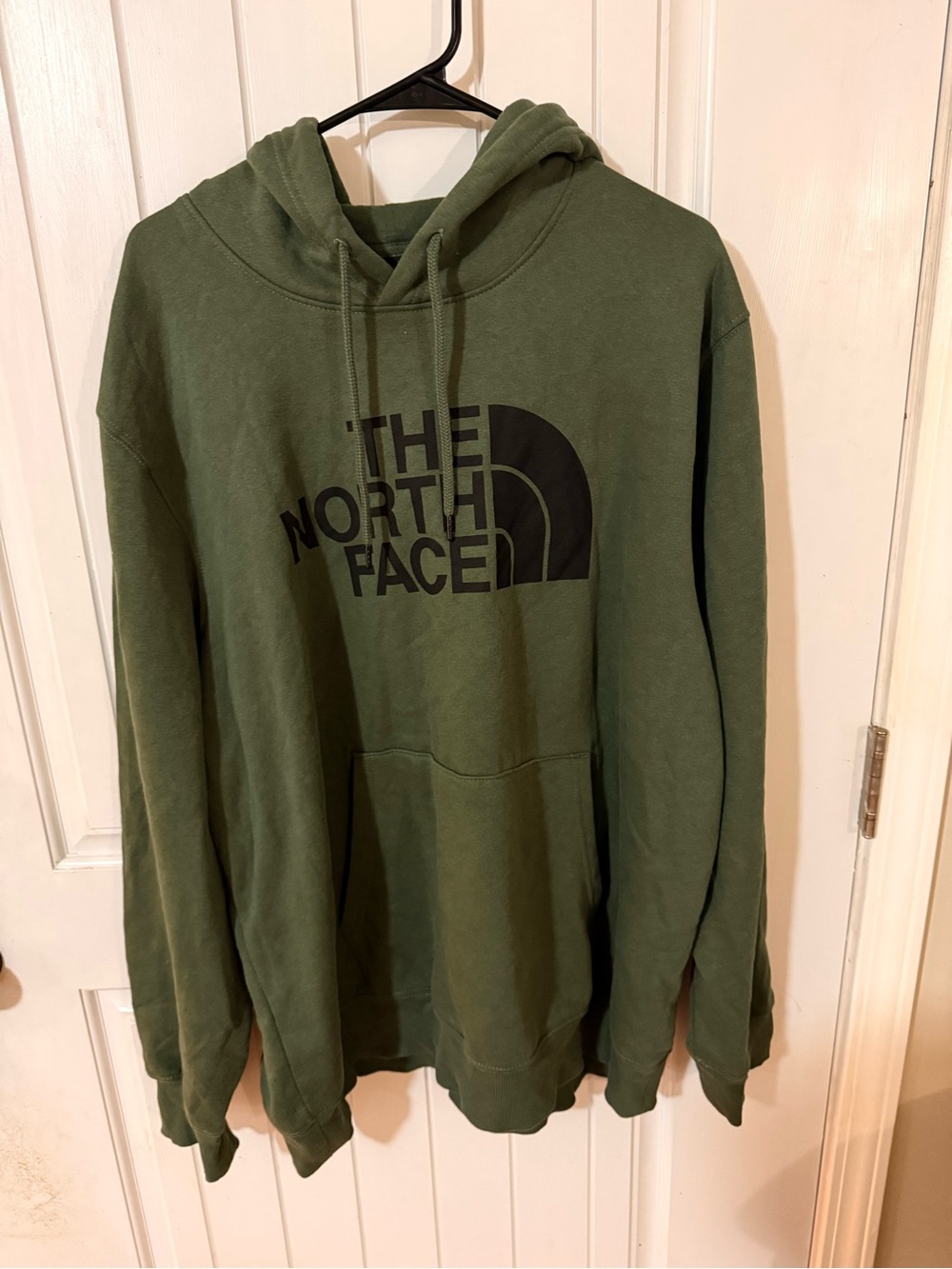 The North Face Men's Olive Green Logo Pullover Hoodie